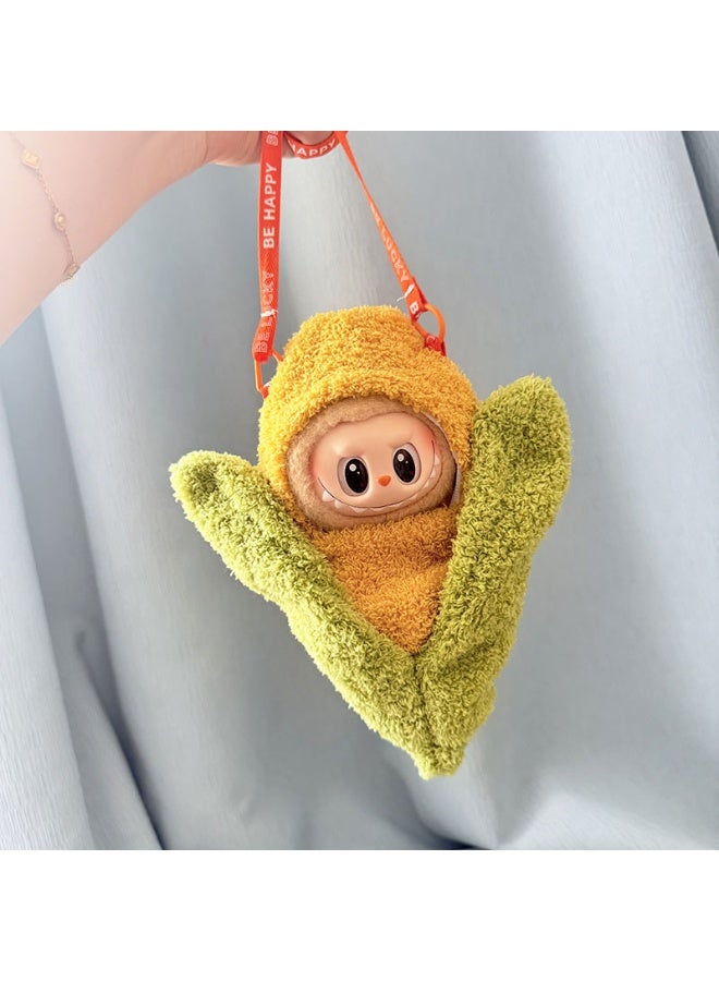 17cm RabuBu Doll Outfit Pendant - Simple Sakura Outfit Keychain (Outfit Only)